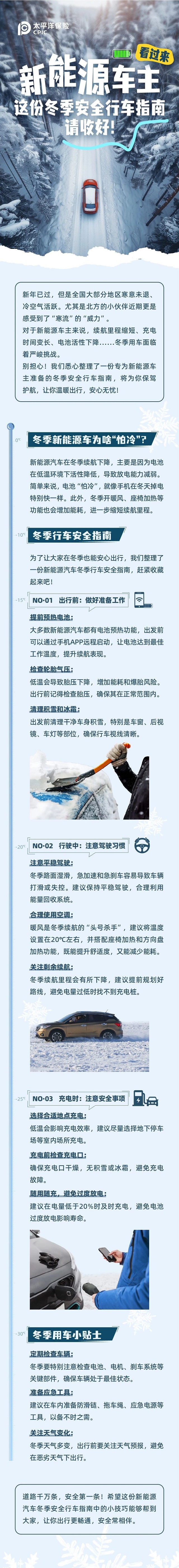 新能源車主看過來，這份冬季安全行車指南請(qǐng)收好！