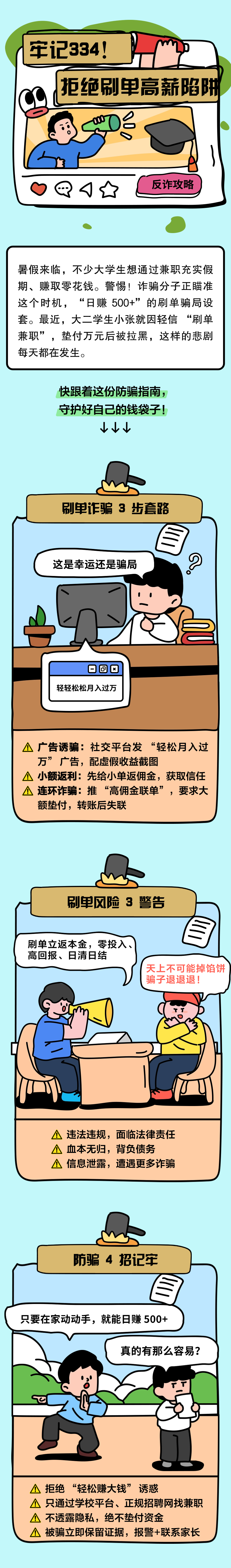 13.牢記334，別讓“刷單高薪”成陷阱！