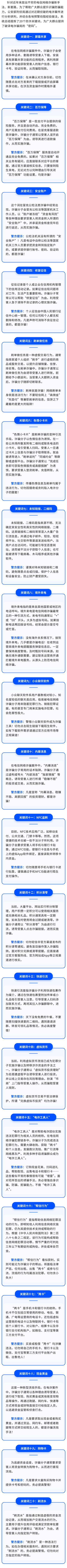 全民反詐丨這20個防詐關鍵詞需牢記