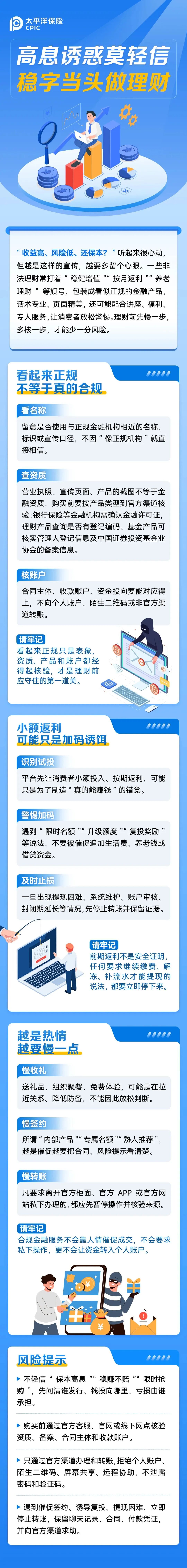 18.【風(fēng)險(xiǎn)提示】高息誘惑莫輕信，穩(wěn)字當(dāng)頭做理財(cái)