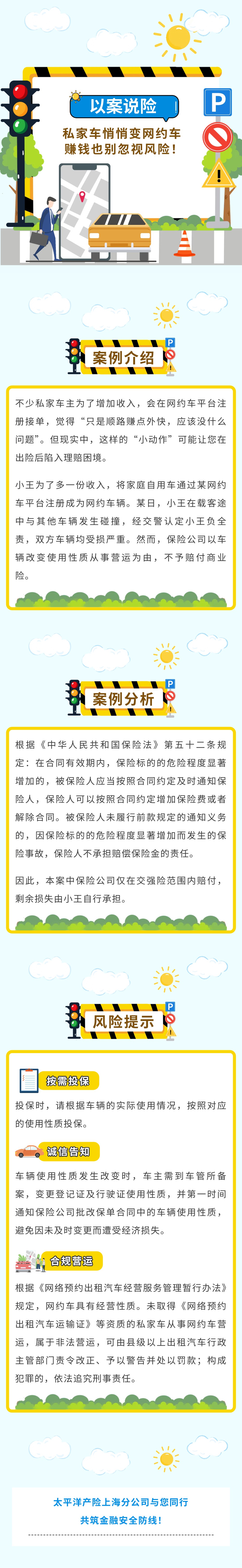 洋洋守滬丨以案說險——私家車悄悄變網(wǎng)約車，賺錢也別忽視風(fēng)險！